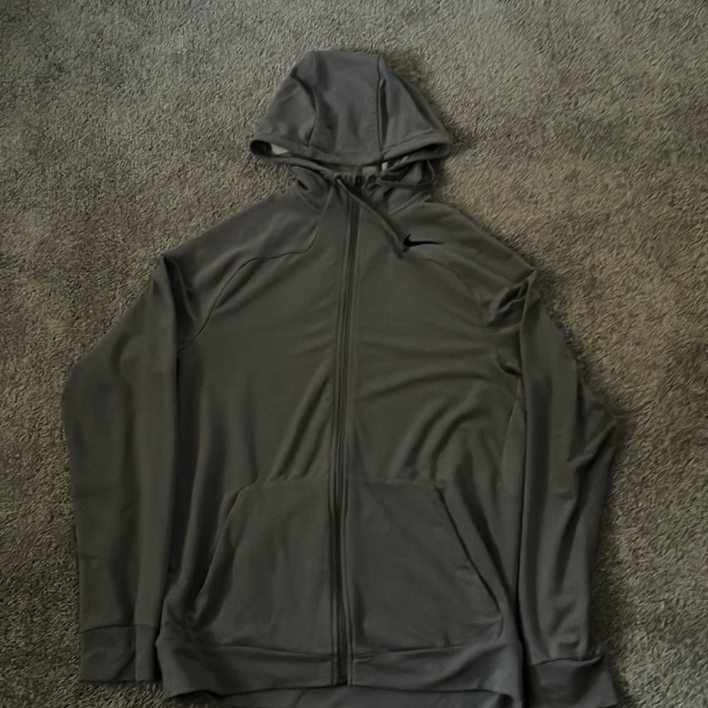 Nike Zip Up Hoodie- tri-blend size medium